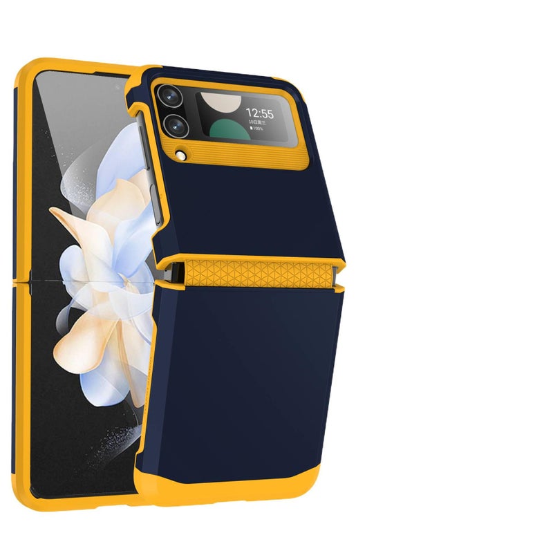 غطاء واقي، PC تصميم متكامل لمفصلة الدرع، مقاوم للصدمات لـ Samsung Galaxy Z Flip 6 للتخزين العملي للمدرسة للاستخدام الخارجي - Image 1