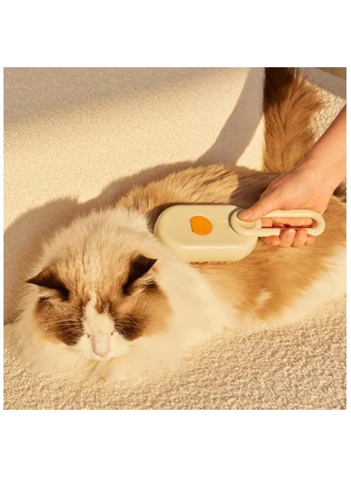 Generic Cloud Care Cat Brush, 2024 Best Cat Steam Brush, Cloud Care Cat Brush, 3-in-1 Self-Cleaning Cat Brush with 360° Rotating Arm, Detachable Silicone Bristle Head  - Image 3