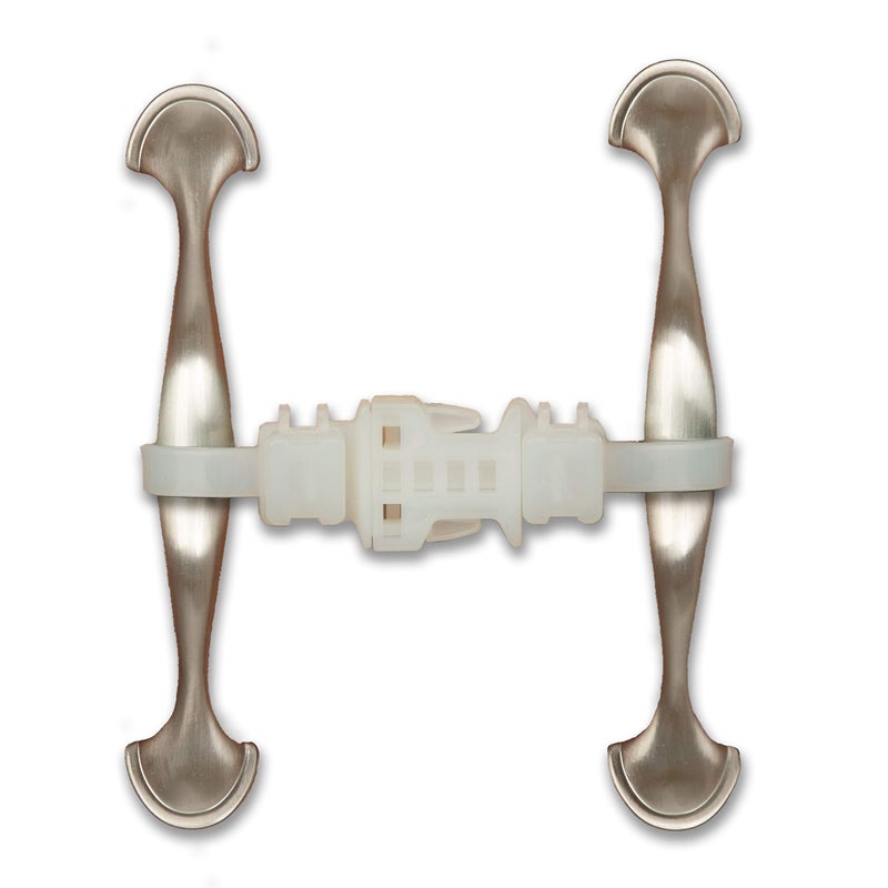 Kiscords Baby Safety Cabinet Locks for Handles Child Safety Cabinet Latches for Home Safety Strap for Baby Proofing Cabinets Kitchen Door RV No Drill No Screw No Adhesive /4 Pack (White) - Image 1