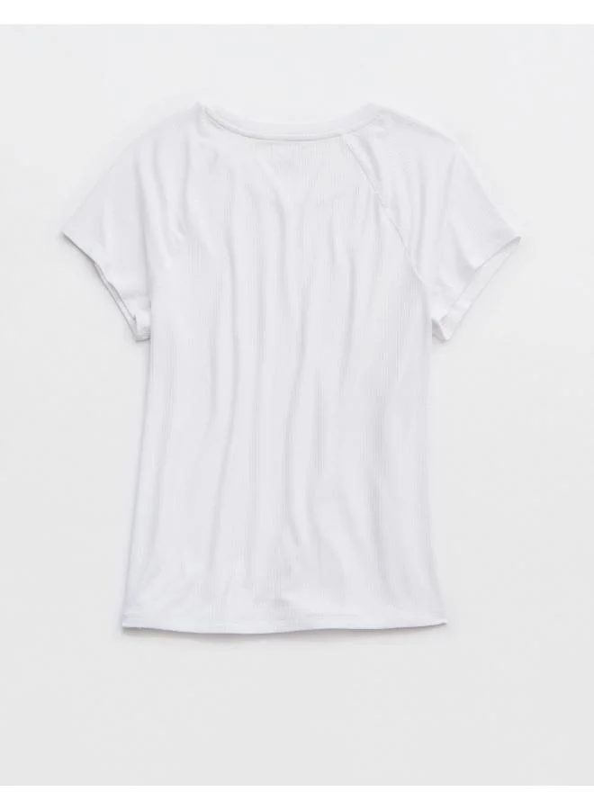 Aerie OFFLINE By Aerie Thumbs Up Ribbed T-Shirt