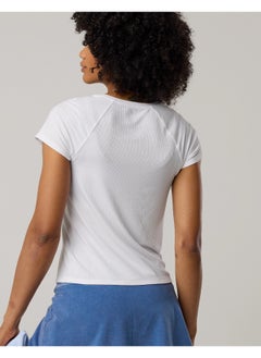 Aerie OFFLINE By Aerie Thumbs Up Ribbed T-Shirt  - Image 4