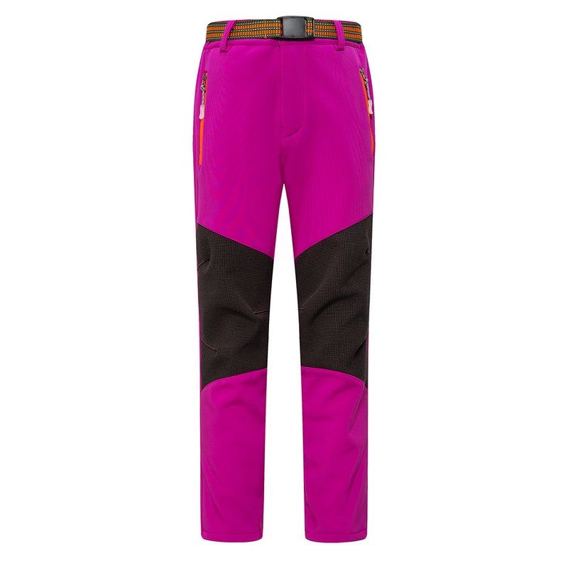 Outdoor Quick-Drying Quick-Drying Pants Stretch Long Pants Children'S Fleece-Lined Waterproof Windproof Comfortable Winter Pants - Image 5