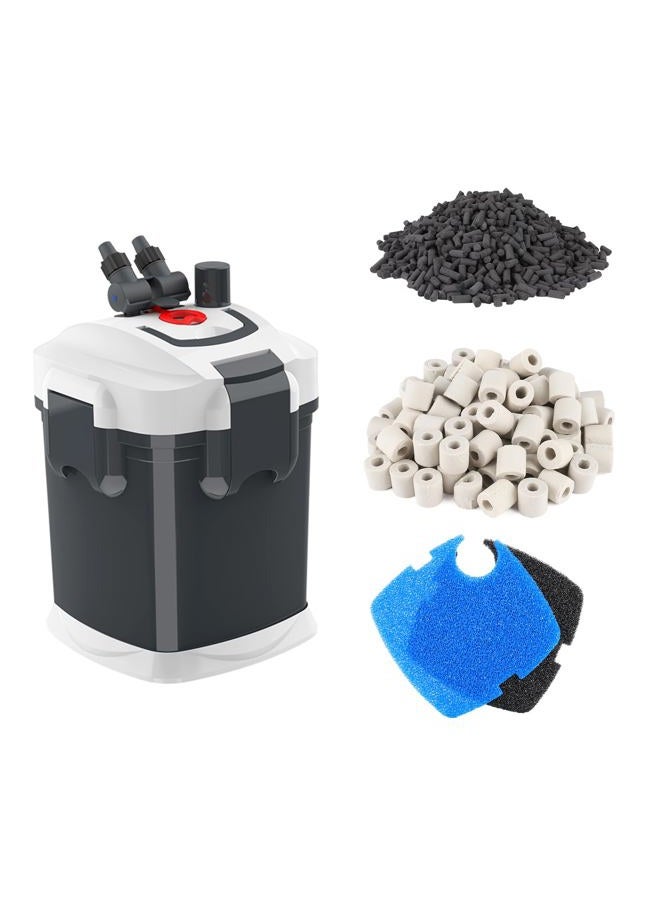 fishkeeper 528GPH Canister Filter, 3-Stage Filtration Aquarium Filter with Quartz Balls and Filter Cotton, Ultra-Quiet External Aquarium Canister Filter for Aquariums up to 150 Gal (35W) - Image 1