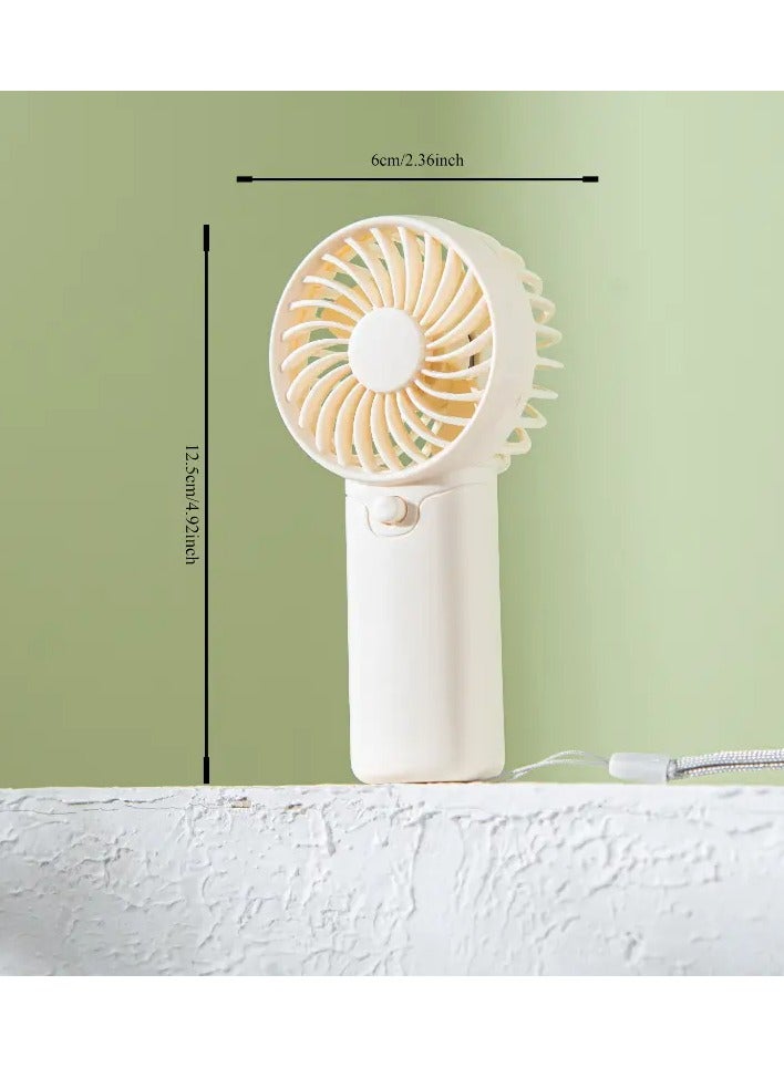 Ucanbe مروحة محمولة صغيرة تعمل بالبطارية، مروحة يدوية خفيفة الوزن - مثالية للمكتب، الهواء الطلق، السفر والتخييم - ابقَ بارداً في أي وقت، وفي أي مكان! (تتطلب بطاريات AAA، غير مدرجة) - Image 3