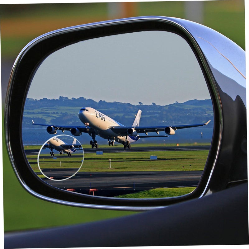 Wide Angle Convex Auxiliary Mirror for Cars Enhanced Safety Blind Spots Adhesive - Image 5