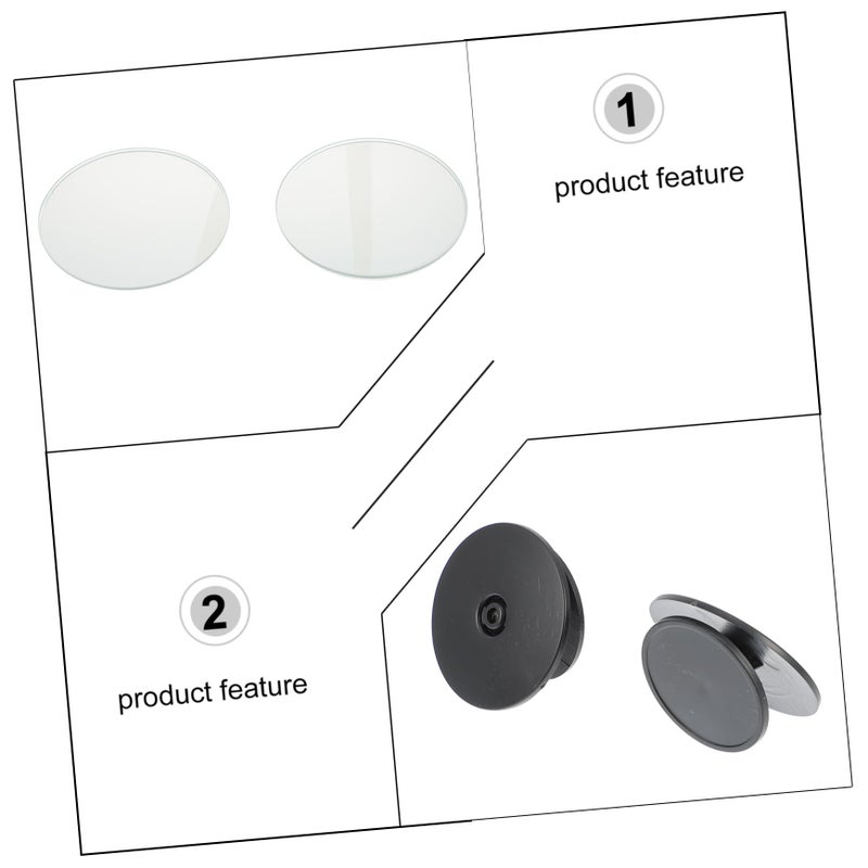Wide Angle Convex Auxiliary Mirror for Cars Enhanced Safety Blind Spots Adhesive - Image 4