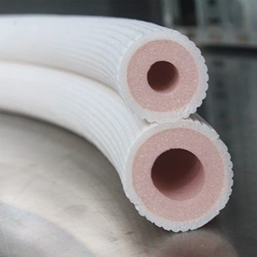 TADERUILY 33 Ft Mini Split Line Set,Air Conditioning Copper Tubing Pipe Extension,1/4" & 1/2" 3/8" PE Thickened for AC and Heating Equipment Insulated with Nuts. (1/4+1/2) - Image 3