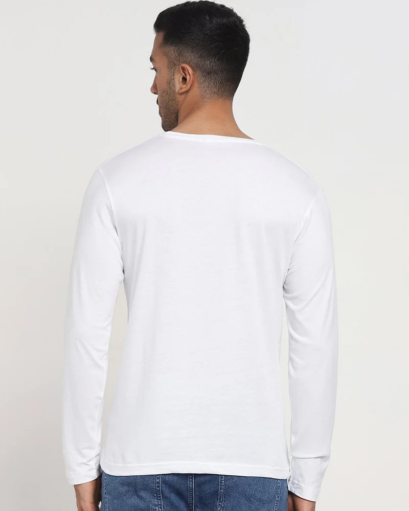 bewakoof  Men's White Need For Speed Typography T-shirt for Men | Best Price UAE