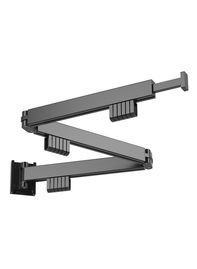 ميكسد الملابس القابلة للانسحاب تجفيف رف-3 طي غسيل تجفيف رف، الجدار الملابس المعلق، توفير المساحة، قابلة للطي دائمة، للشرفة، الغسيل، الحمام، الفناء.