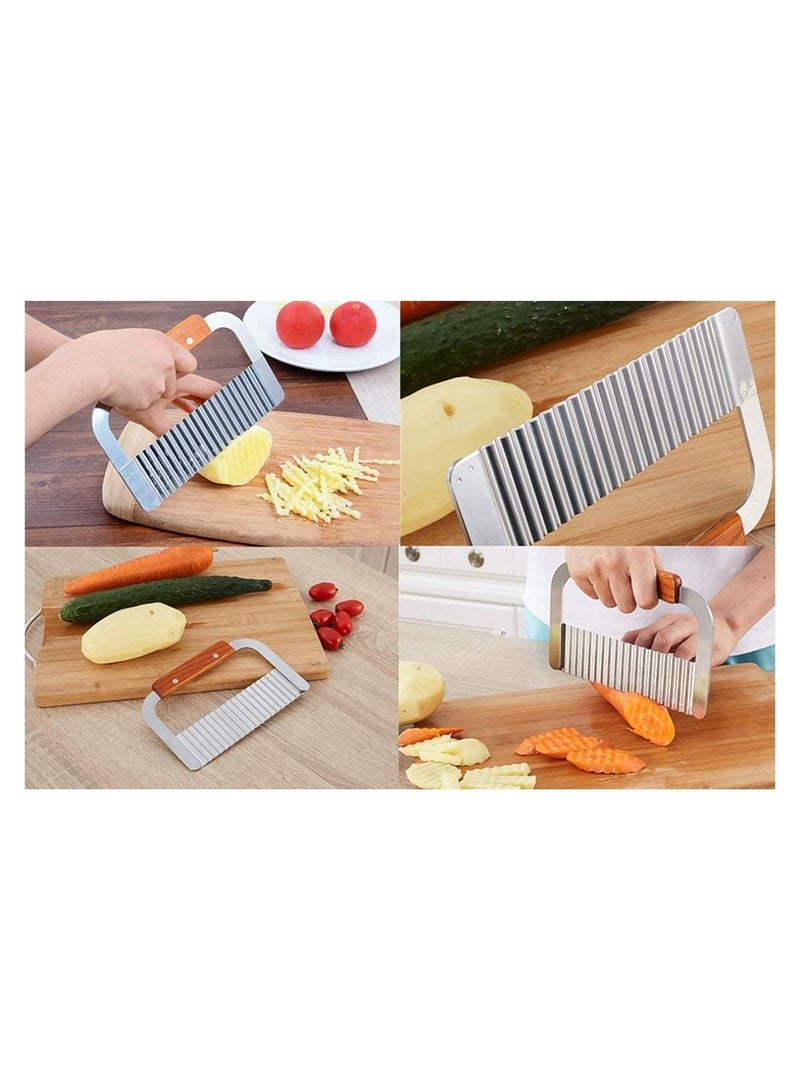 Deo King Vegetables and Fruits Hand-pressing Crinkle Cutter  - Image 5