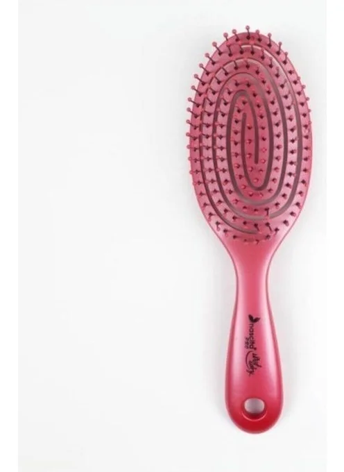 Nascita Pro Three Dimensional Oval Hair Brush 04 Claret Red