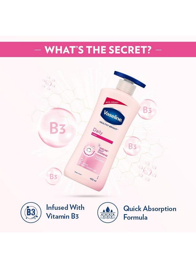 Vaseline Healthy Daily Lotion | With Vitamin b3 Triple Sunscreens | Body Lotion | 400ml (13.52 Fl Oz) - Image 2