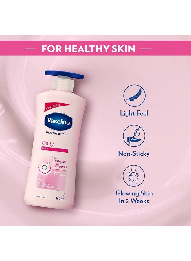 Vaseline Healthy Daily Lotion | With Vitamin b3 Triple Sunscreens | Body Lotion | 400ml (13.52 Fl Oz) - Image 3