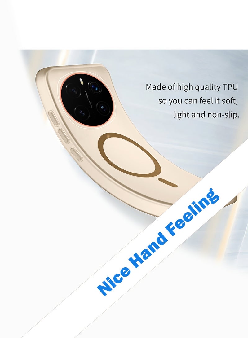 Wtech Honor Magic7 Pro 5G 2024 Hybrid Translucent Magsafe with Magnetic Charging Raised Camera Lips Elegant Look Case Cover (MCMPMN) - Brown - Image 3