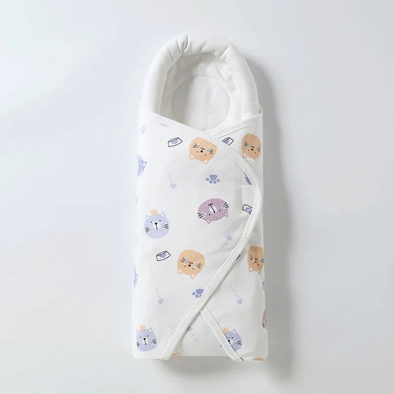 Y&D Newborn Swaddle Blanket Sleeping Bag - Soft Warm Winter Pure Cotton Swaddlers for Infants & Babies - Image 4