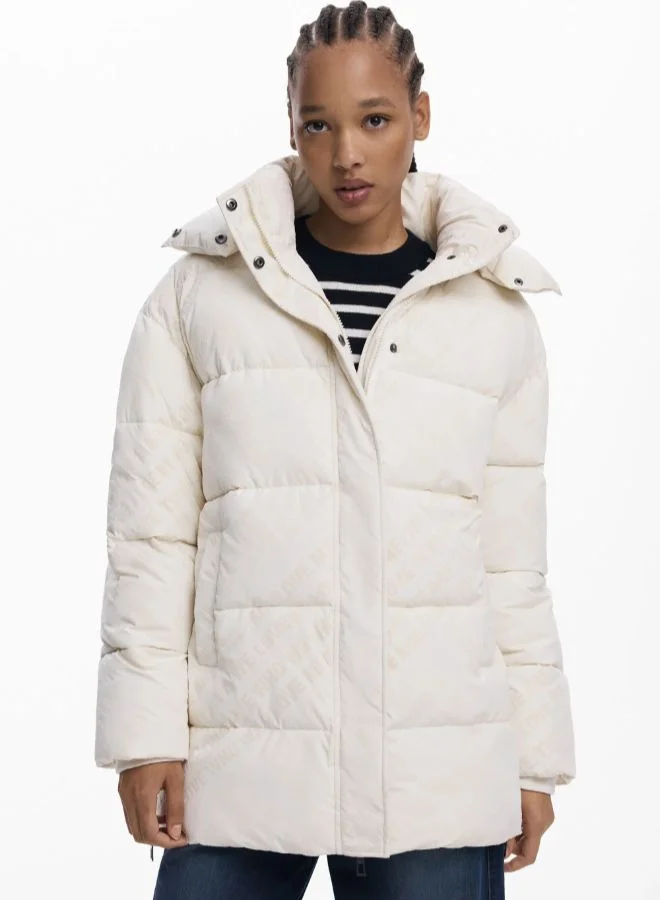 DESIGUAL Padded jacket folcado