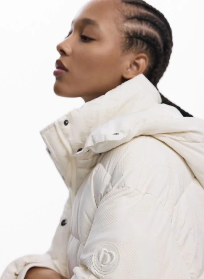 DESIGUAL White Padded jacket folcado for Women | Best Price UAE