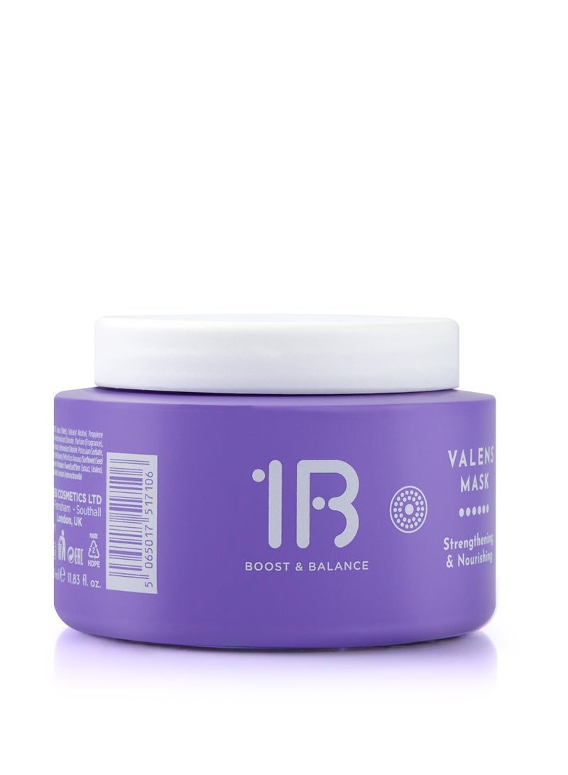 1B Valens Hair Mask for Strengthening & Nourishing – 350ml | Deep Conditioning Repair Treatment with Hypericum Flower & Honey | Restores Shine, Repairs Damage, Softens & Hydrates Hair - Image 1