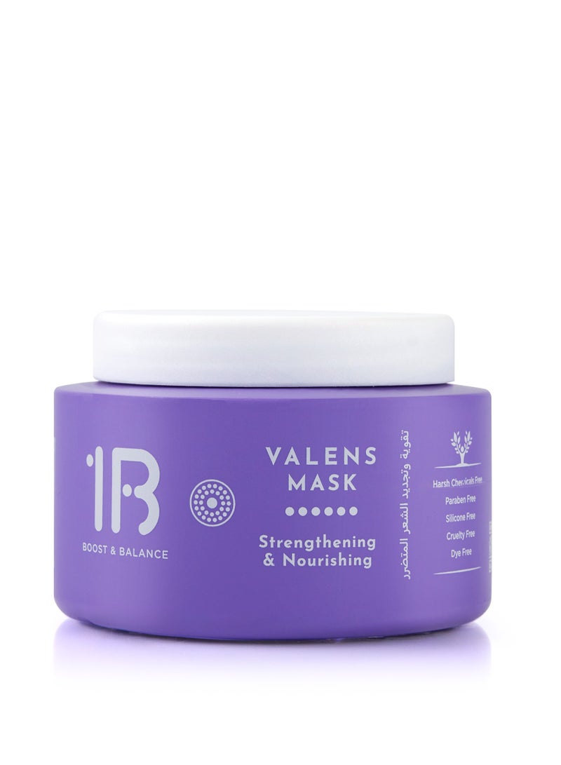 1B Valens Hair Mask for Strengthening & Nourishing – 350ml | Deep Conditioning Repair Treatment with Hypericum Flower & Honey | Restores Shine, Repairs Damage, Softens & Hydrates Hair - Image 3