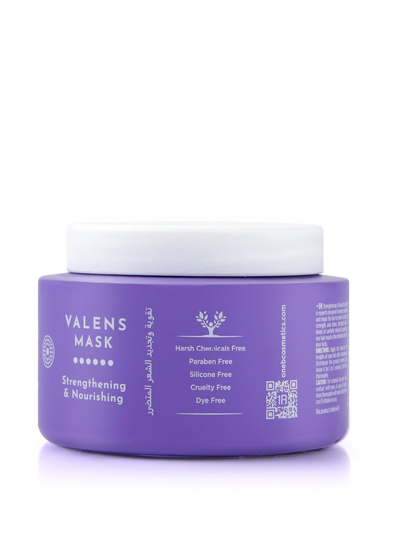 1B Valens Hair Mask for Strengthening & Nourishing – 350ml | Deep Conditioning Repair Treatment with Hypericum Flower & Honey | Restores Shine, Repairs Damage, Softens & Hydrates Hair - Image 4