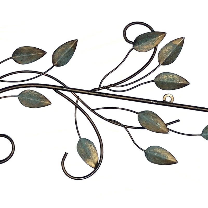 POBKING Enchanting Leaves Wall Art - Metal Leaves & Flowers Over Door, Black Metal, The Door Wall Deco - Image 4
