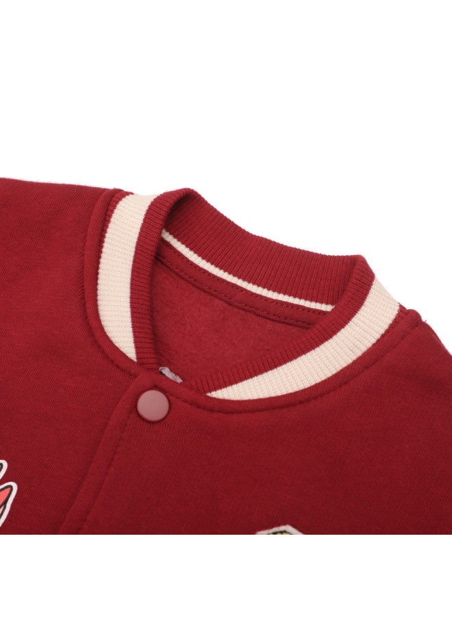 Zara kids' Cute Dinosaur Print Fashion Color-blocked Baseball Jacket - Image 5