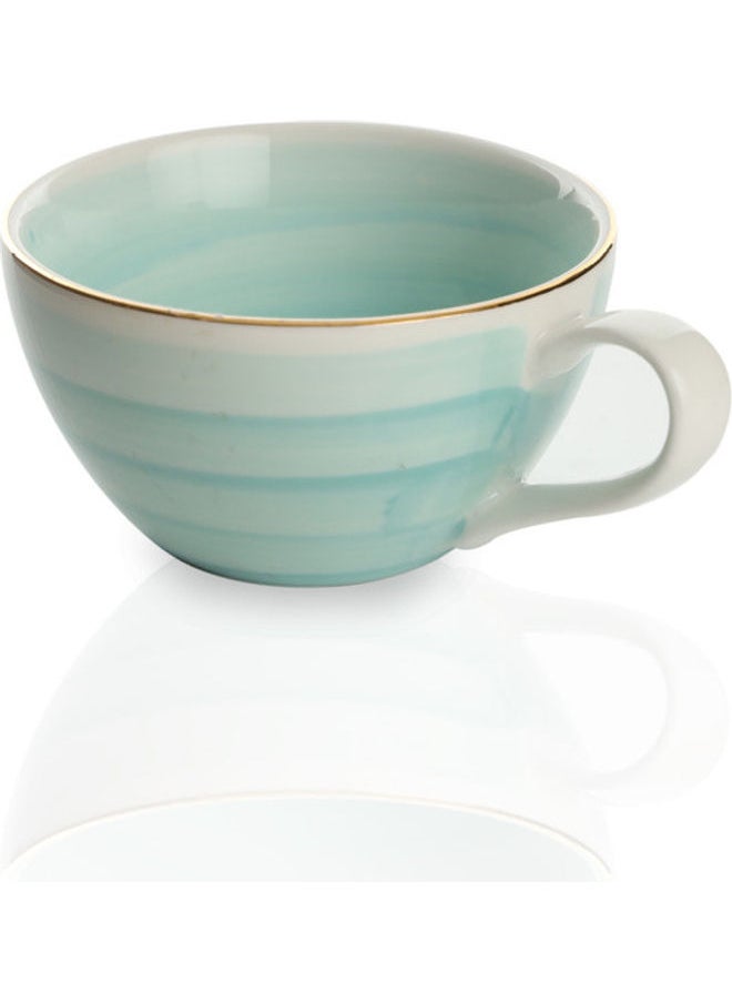 NIBEMINENT Porcelain Espresso Cup And Saucer Green 120cm  - Image 2