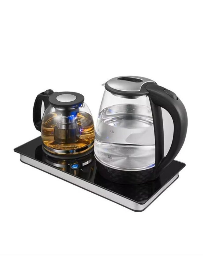 Royal Silver Crest Royal Silver Crest 2 In 1 Digital Tea Maker - Stainless Steel Filter | Temperature Adjusting, Boil-Dry| Glass pot  - Image 1