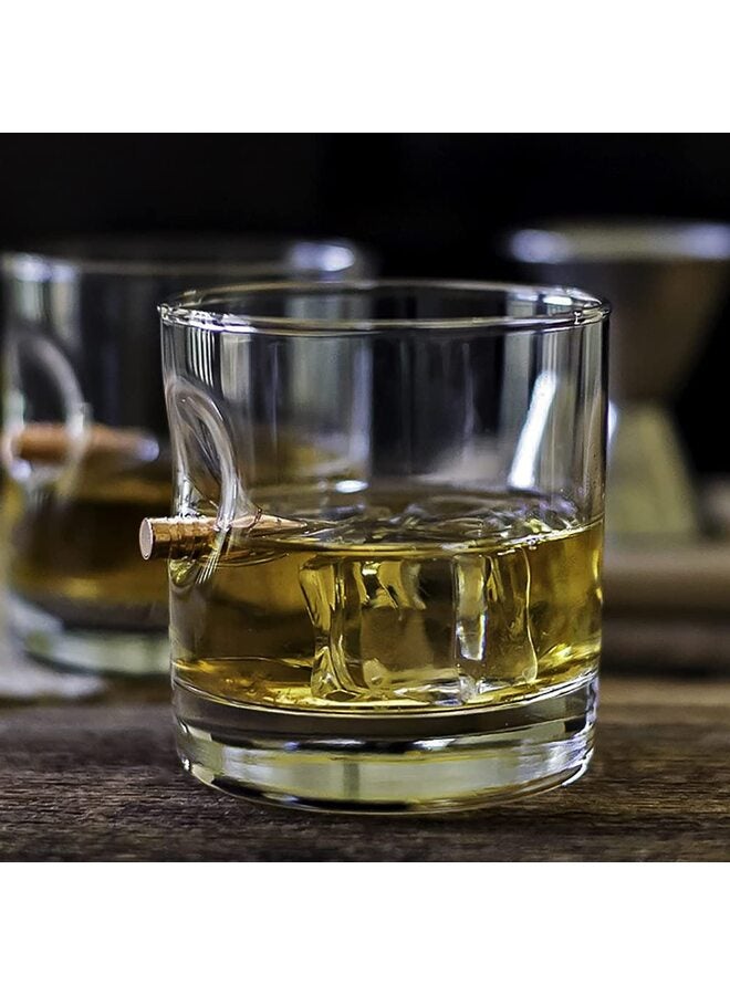 The Original Glass with Real Bulletproof"- Rocks Glass with Real Bullet - Image 5