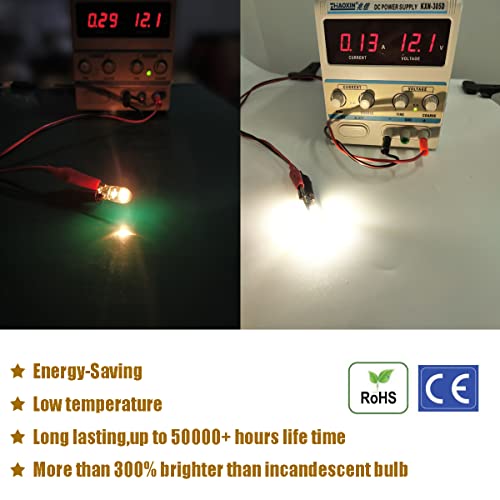 iBrightstar Extremely Bright Wedge T10 168 194 LED Bulbs for Car Interior Dome Map Door Courtesy License Plate Lights, Warm White(4500K) - Image 3