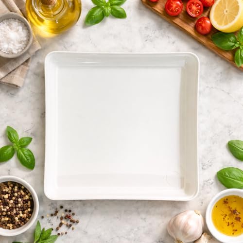 ShopMeFast Square Plant Saucer/Bottom Tray Suitable for 6 Inch Plastic Pot, Base Plate of Gamla for Indoor Home Decor and Outdoor Balcony Garden (White, Set of 3) - Image 2
