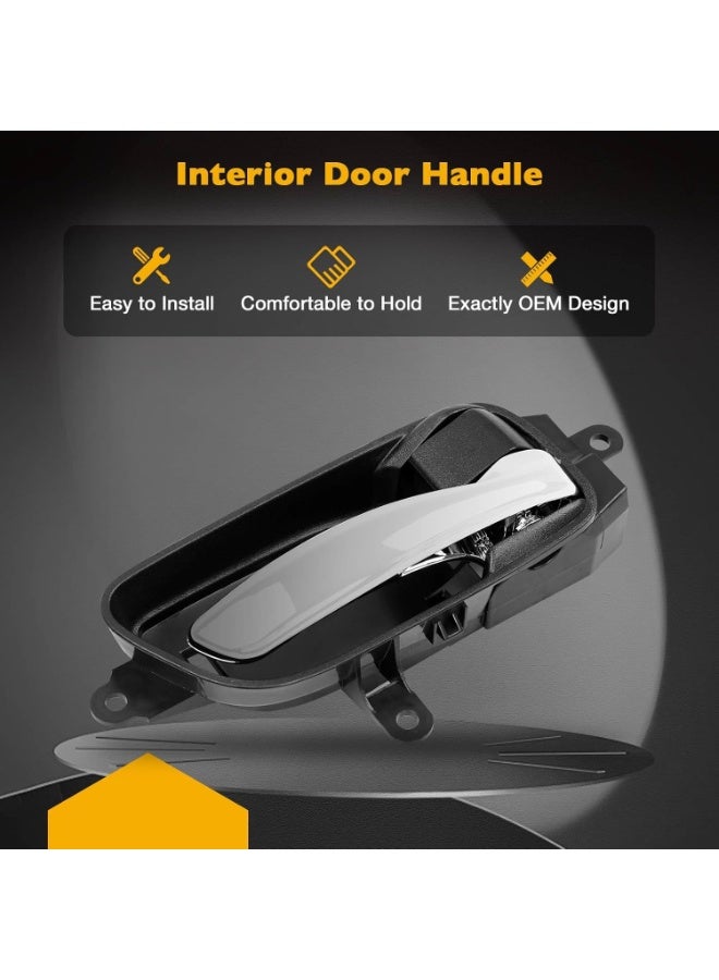KISSUN Interior Door Handle Front Rear Right Passenger Side | for 2013-2017 Nissan Altima Pathfinder, 2015 2017 Nissan Titan, 2016-2017 Titan XD, 2015-2017 Nissan Murano | Replaces# 80670-3TA0D. - Image 2