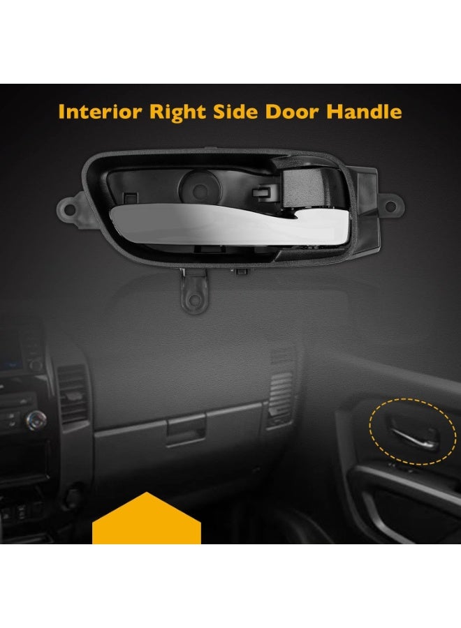 KISSUN Interior Door Handle Front Rear Right Passenger Side | for 2013-2017 Nissan Altima Pathfinder, 2015 2017 Nissan Titan, 2016-2017 Titan XD, 2015-2017 Nissan Murano | Replaces# 80670-3TA0D. - Image 3