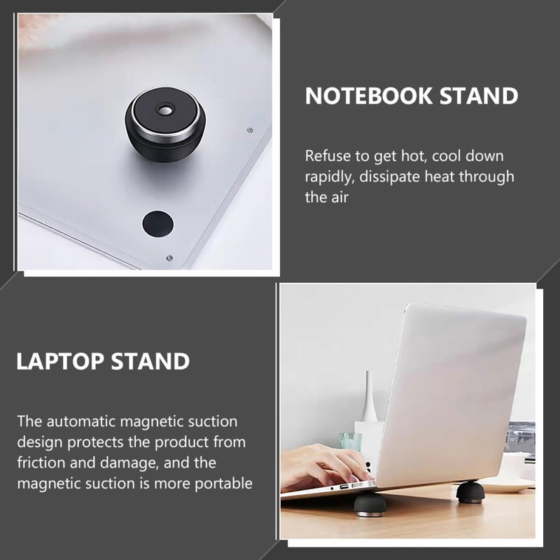 Universal Laptop Stand with Non Slip Feet for Cooling and Ergonomic Use Black - Image 5