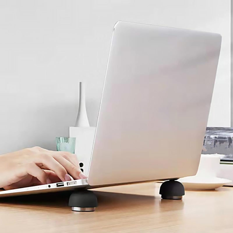 Universal Laptop Stand with Non Slip Feet for Cooling and Ergonomic Use Black - Image 4