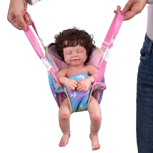 BABESIDE Reborn Baby Doll Carrier Accessories with 2Pcs Baby Dolls Diapers for 12-15 inch Dolls, Adjustable Straps - Image 4