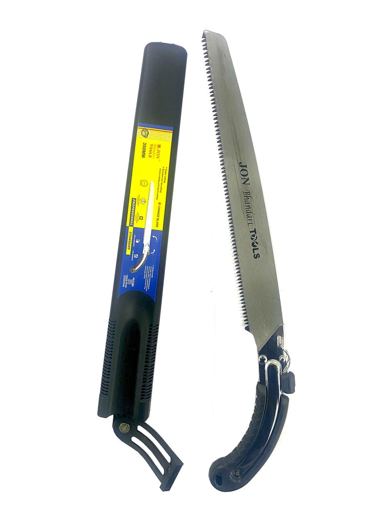 Jon Bhandari Tools 350mm Pruning Saw with Cover – Hand Saw for Gardening, Tree Trimming & Branch Cutting – Sharp Hardened Steel Blade, Ergonomic Handle - Image 5