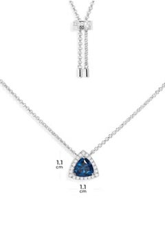 APM cubic zirconia women's fashion versatile Pave blue triangle adjustable necklace AC7344XDKB - pzsku/Z8775ECE475EEAB4BB629Z/45/1741158430/e63cddc0-3b19-4137-8cd8-4178f44e23fc