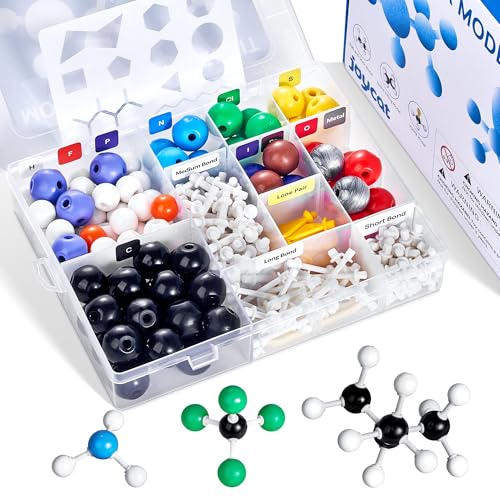 JoyCat Molecular Model Kit 246 pcs with 2Hole 3Hole Carbon Atoms Organic Chemistry Molecule Science Gifts for Ochem and Inorganic Students and Teachers - Image 1