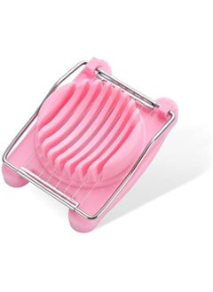 Egg Slicers For Hard Boiled Eggs,Manual Egg Cutter Kitchen Tool For Sandwiches, Salads And Hors D'Oeuvres (Color : Pink, Size : 10.3 * 6.9cm)
