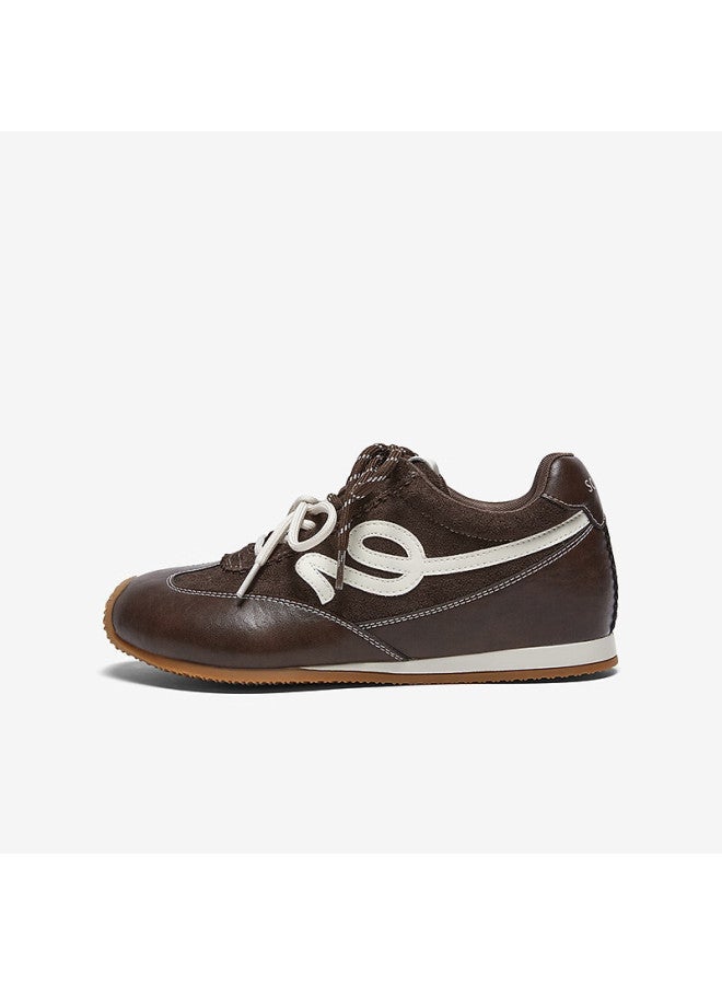 Basto 26 Spring Mall Retro Women's Sports Casual Shoes D3858am6 Coffee/beige Size 38 - Image 1