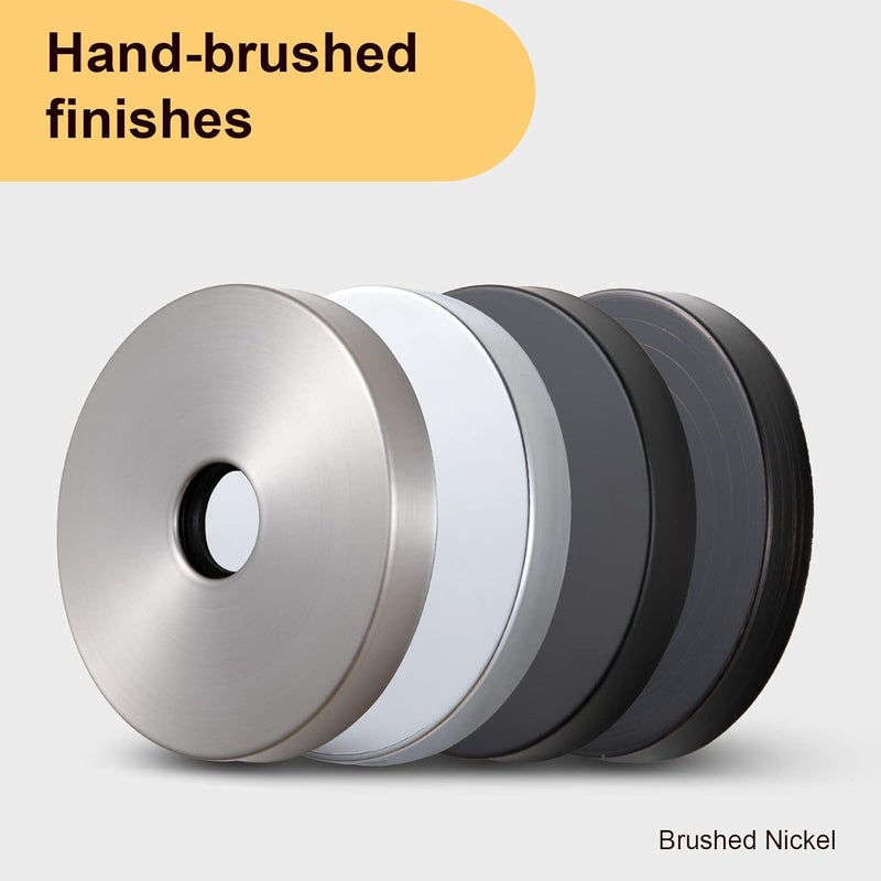 Offo فلانج ذراع الدش الكبير جداً من النيكل المصقول بقطر خارجي 3.5 بوصة بديل لذراع رأس الدش مناسب لمعظم العلامات التجارية لذراع رأس الدش - Image 4