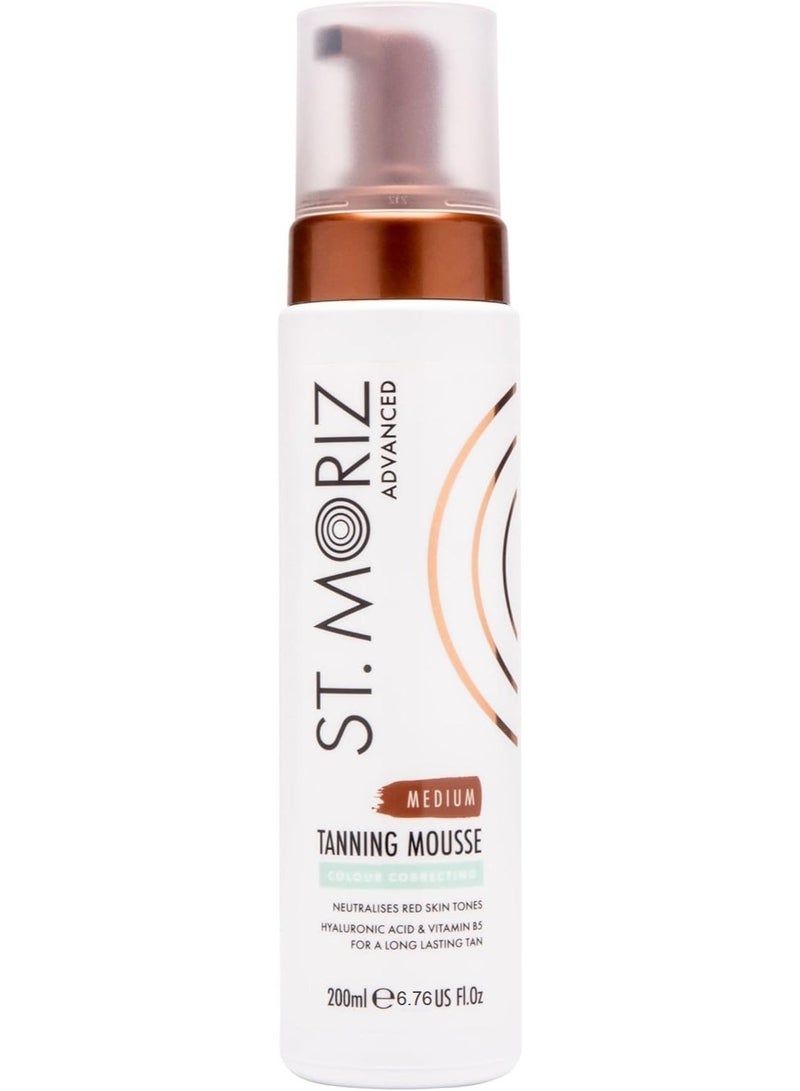 St. Moriz Advanced Color Correcting Self Tanner Mousse in Medium 200 ml - Image 1