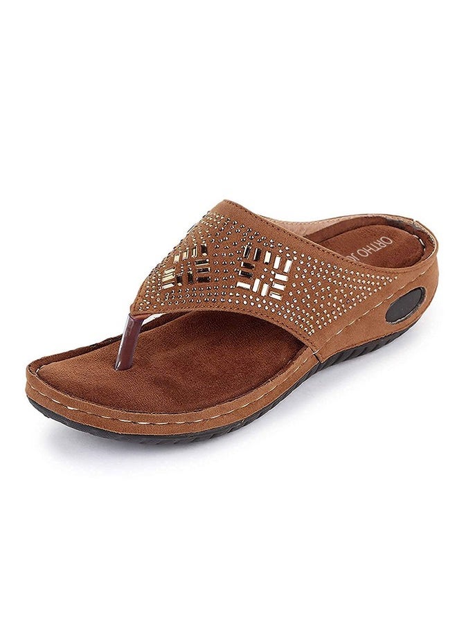 ORTHO JOY Women & Girl Tan Slipper - 5 Uk - pzsku/Z87762675D4FEA4637819Z/45/_/1737806307/5642c2fa-5b34-439e-b296-9379ea54f91d