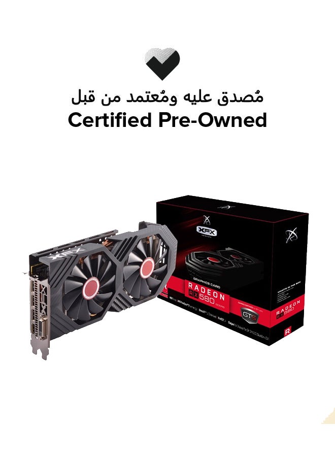 XFX - Certified Pre Owned - Radeon RX 580 GTS XXX Edition 8GB GDDR5 Graphics Card – High Performance Gaming GPU with PCI-E 3.0, HDMI, and DisplayPort - Image 1