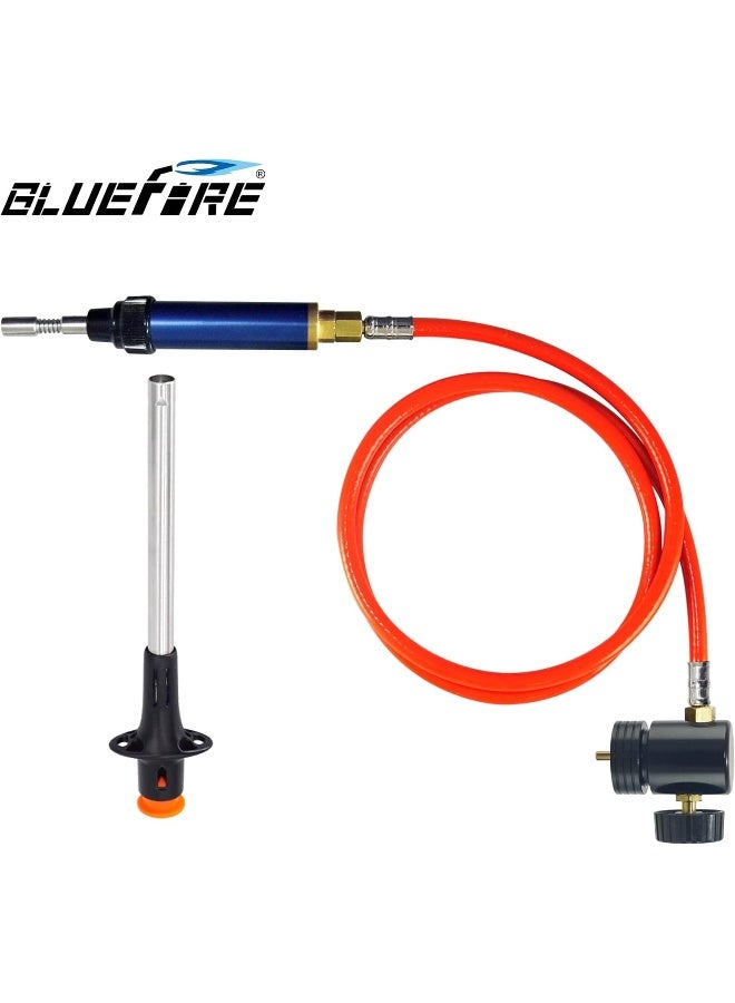 BlueFire BLUEFIRE Propane/MAP Gas Soldering Torch Head Multi-Function Kit with 3' Hose - Image 5