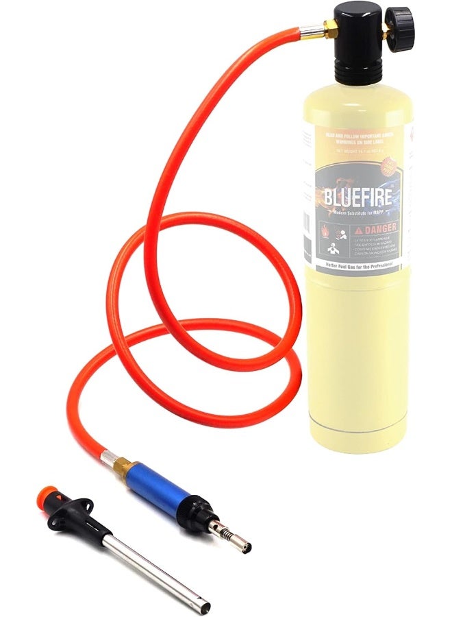 BlueFire BLUEFIRE Propane/MAP Gas Soldering Torch Head Multi-Function Kit with 3' Hose - Image 2