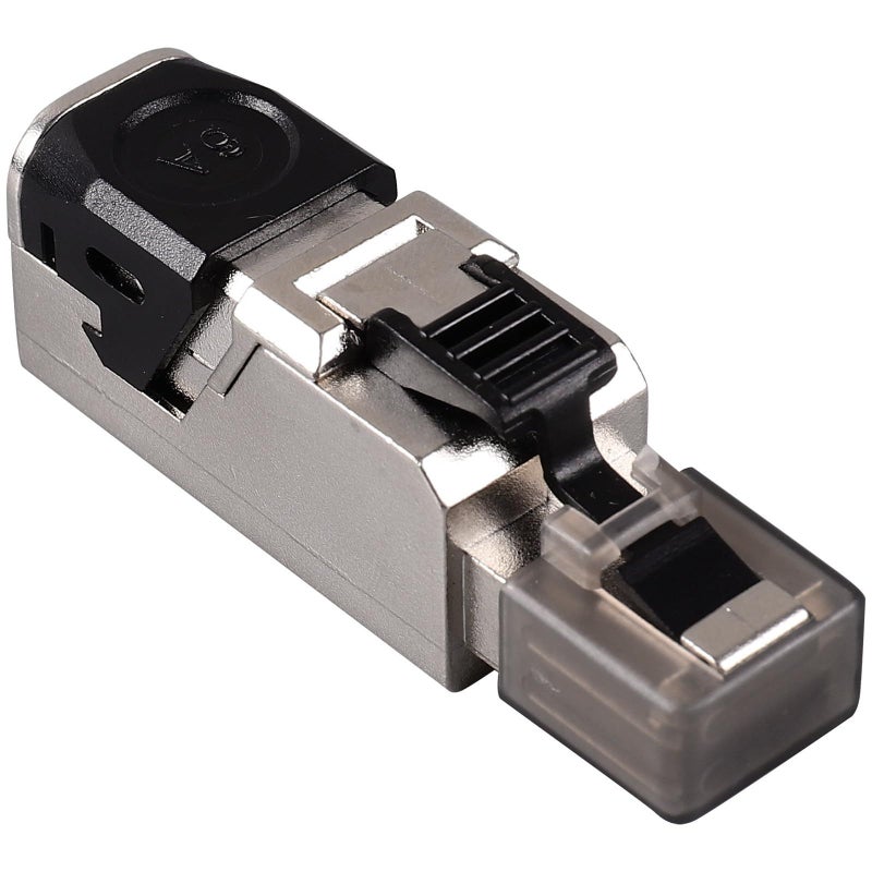 Cat 8 RJ45 Ethernet Network Cable Crimp Jack Pass Through Modular Plugs Tool Free Connectors For Gigabit Network And High Speed Internet Shielded - Image 2