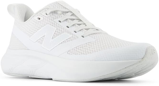 New Balance أحذية جري بيضاء مزودة بأربطة من نيو بالانس للأطفال - Image 4