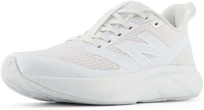 New Balance أحذية جري بيضاء مزودة بأربطة من نيو بالانس للأطفال - Image 1